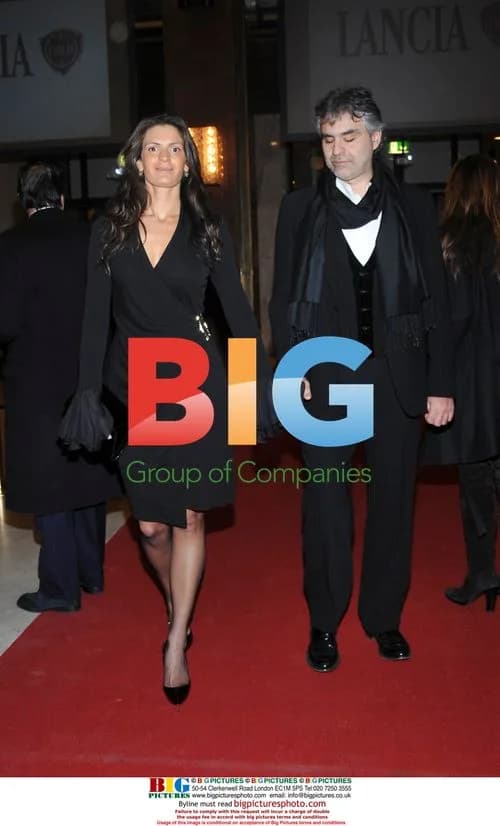 Andrea Bocelli and Veronica at Telegatti Awards