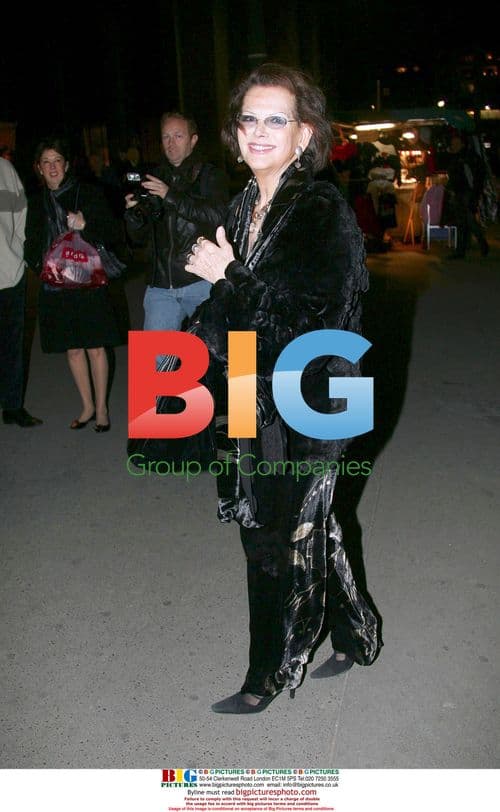 Claudia Cardinale at Armani Couture Show