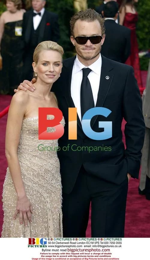Heath Ledger and Naomi Watts at Academy Awards