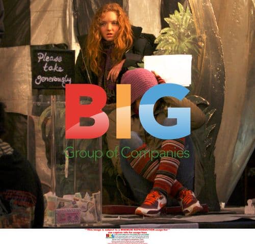 Heath Ledger and Lily Cole on set of "The Imaginarium of Doctor Parnassus"