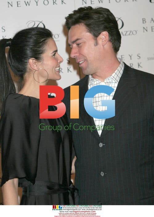 Angie Harmon and Jason Sehorn at Barney's New York opening
