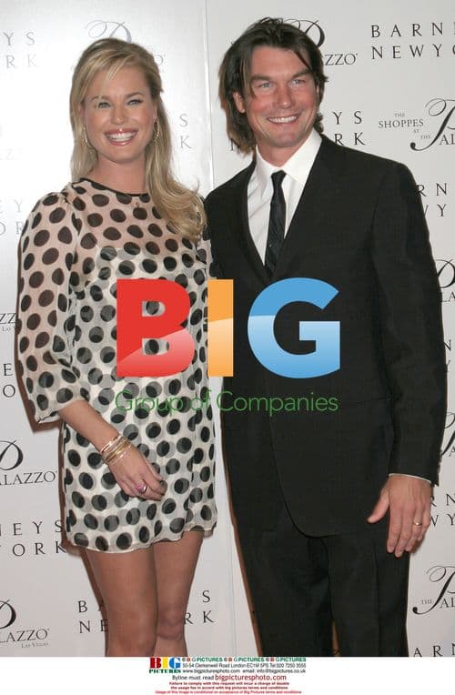 Rebecca Romijn & Jerry O'Connell at Barney's New York Opening