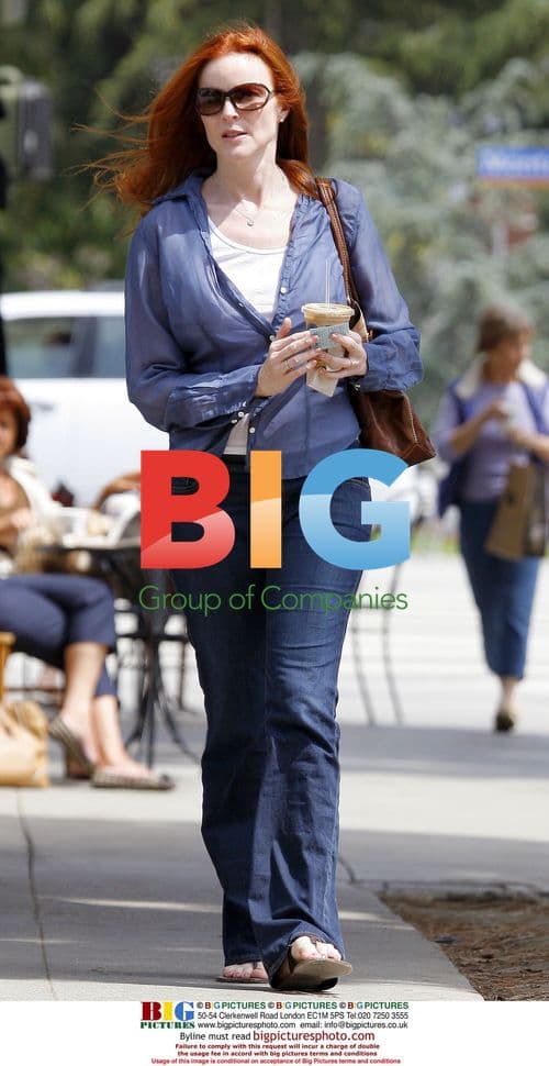 Marcia Cross Gets Coffee and Nail Treatment in Santa Monica