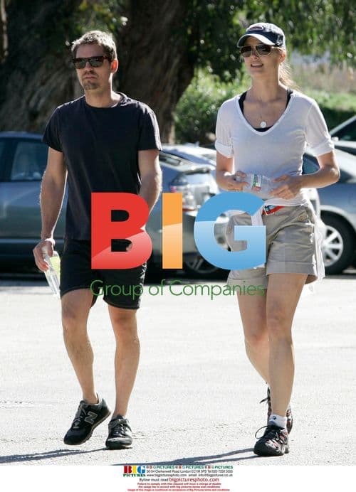Bridget Moynahan goes for a walk in Topanga State Park
