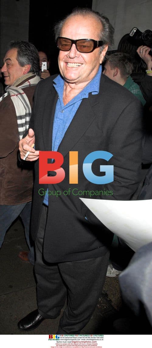 Jack Nicholson Clowns Around for Photographers