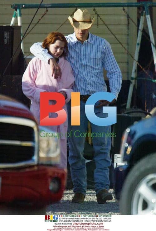 Heath Ledger and Michelle Williams on 'Brokeback Mountain' set