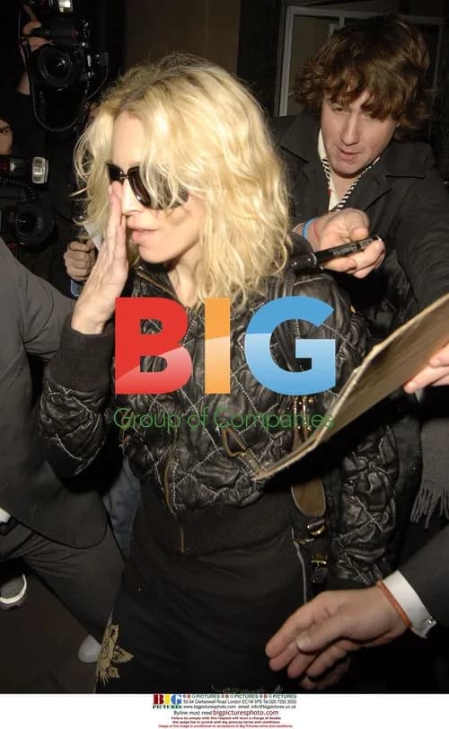 Madonna Leaves Claridges Hotel
