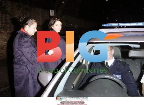 Sadie Frost tries to get a ride from Police