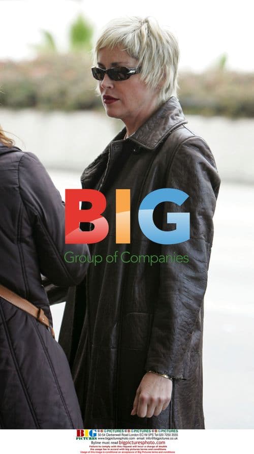 Sharon Stone Departs LAX with Donny Osmond