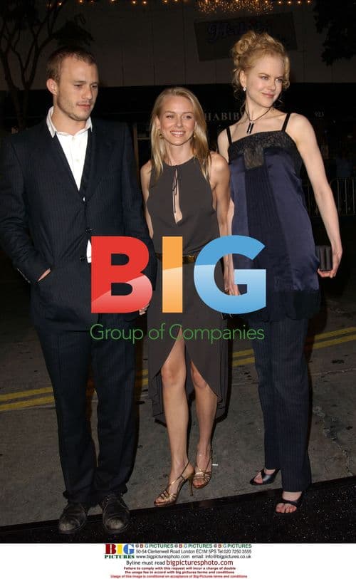 Heath Ledger, Naomi Watts and Nicole Kidman at The Ring LA Premiere