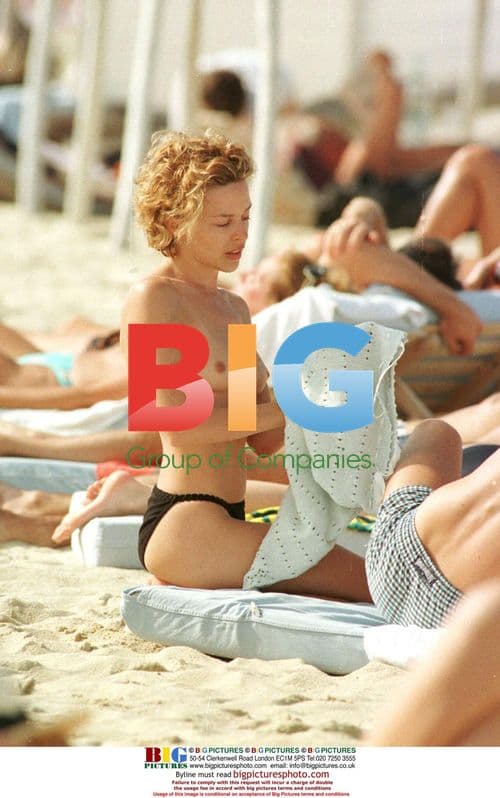 Kylie Minogue on Holiday in Saint-Tropez