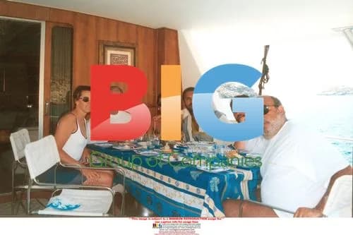 Giancarlo Mazza and Nancy dell'Olio on Yacht