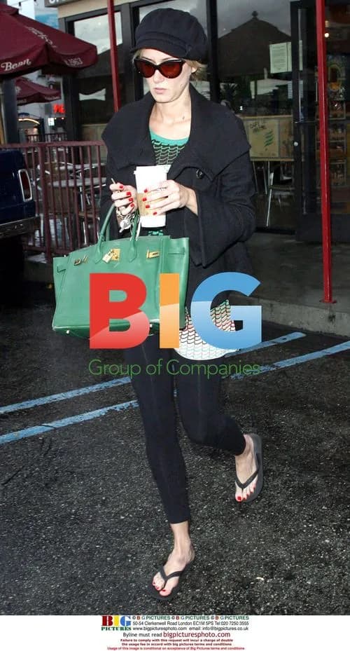 Kimberly Stewart gets coffee in LA
