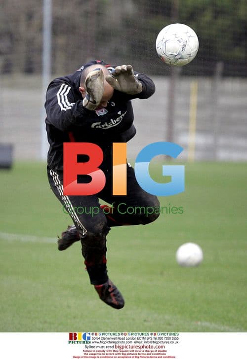 Liverpool players train for FA Cup match