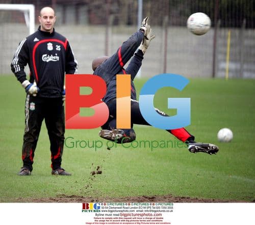 Liverpool players train for FA Cup tie