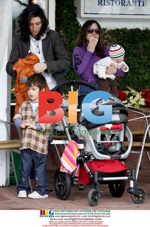 Sara Gilbert and Alison Adler with Children