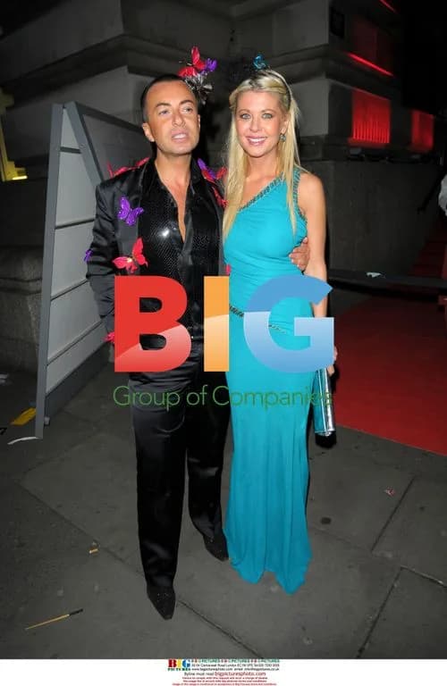 Designer Julien McDonald and Tara Reid at Chinese New Year Party