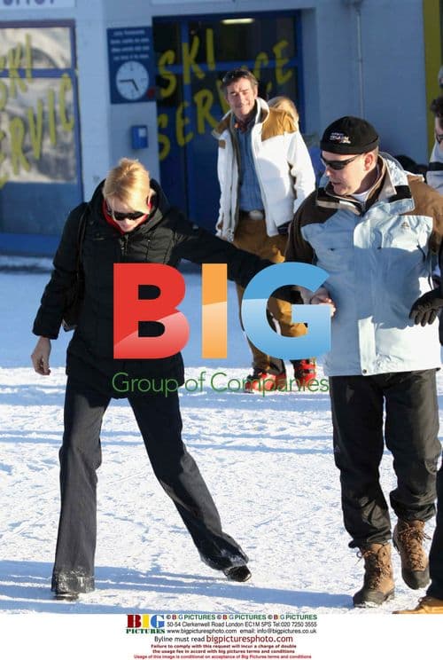 Prince Albert II and Charlene Wittstock on Holiday in St Moritz