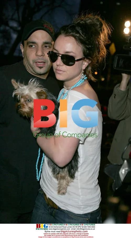 Britney Spears Takes Her Dog to Hustler Hollywood