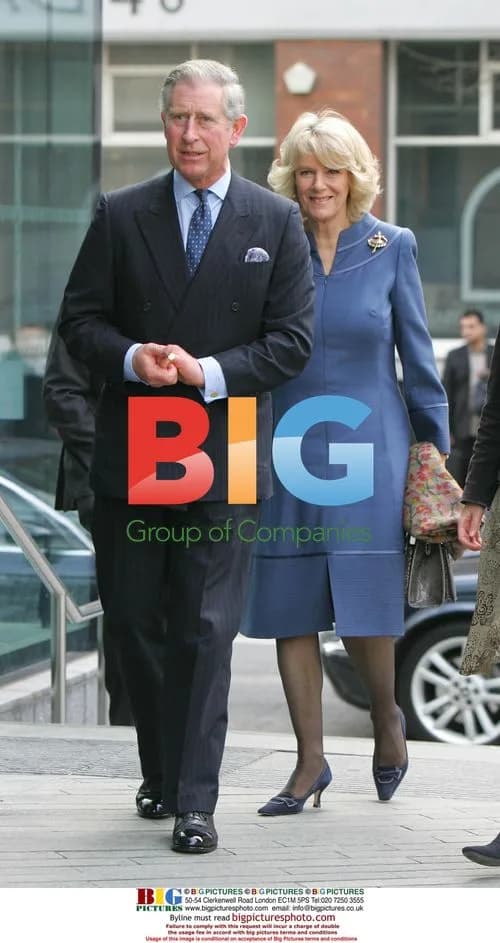 Prince Charles and Camilla arrive at Unicorn theatre