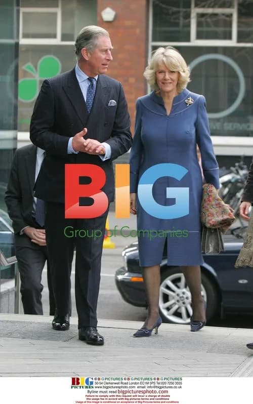 Prince Charles and Camilla Arrive at Unicorn Theatre