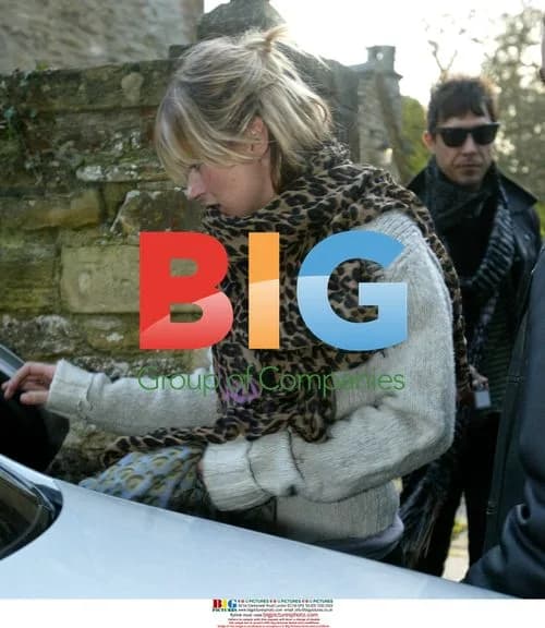 Kate Moss and Jamie Hince out in Cotswolds