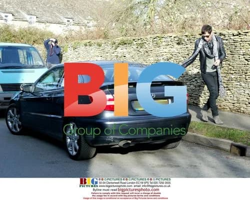 Kate Moss and Jamie Hince out in Cotswolds