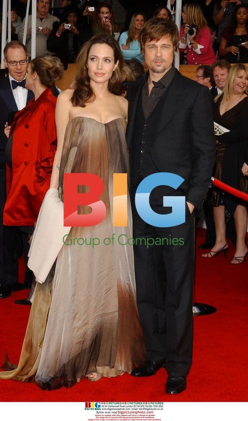 Angelina Jolie and Brad Pitt at 14th SAG Awards