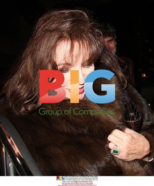 Joan Collins Leaves Mr. Chow Restaurant