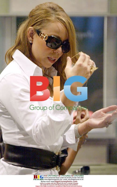 Maria Carey goes shopping and drinking at Van Cleef & Arpels