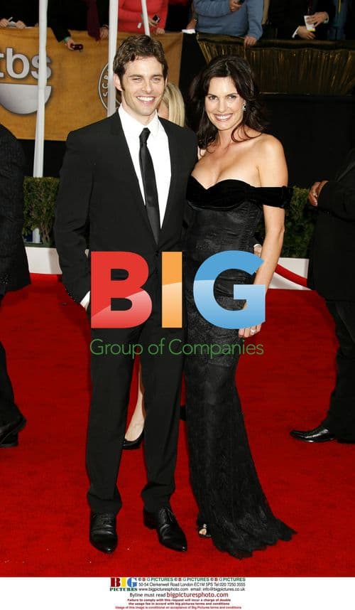 James Marsden & Lisa Linde at SAG Awards