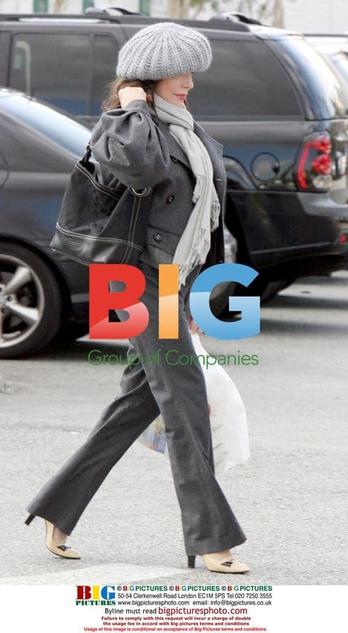 Joan Collins Shopping in Beverly Hills