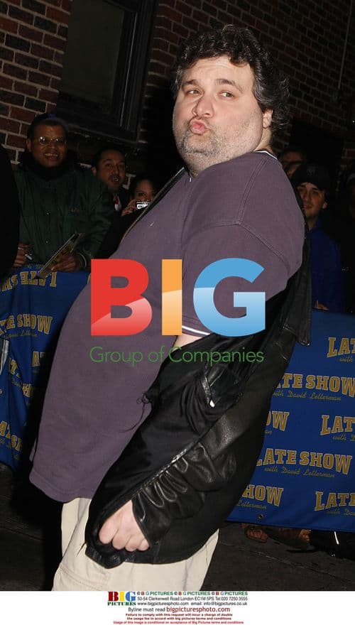 Artie Lange at the 'Late Show with David Letterman'