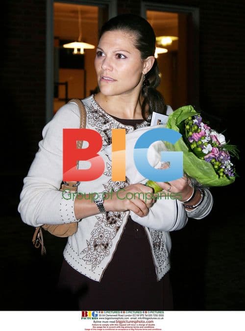 Crown Princess Victoria of Sweden visits Princess Lilian in hospital