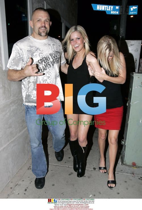 Chuck Liddell Poses with Fans in West Hollywood