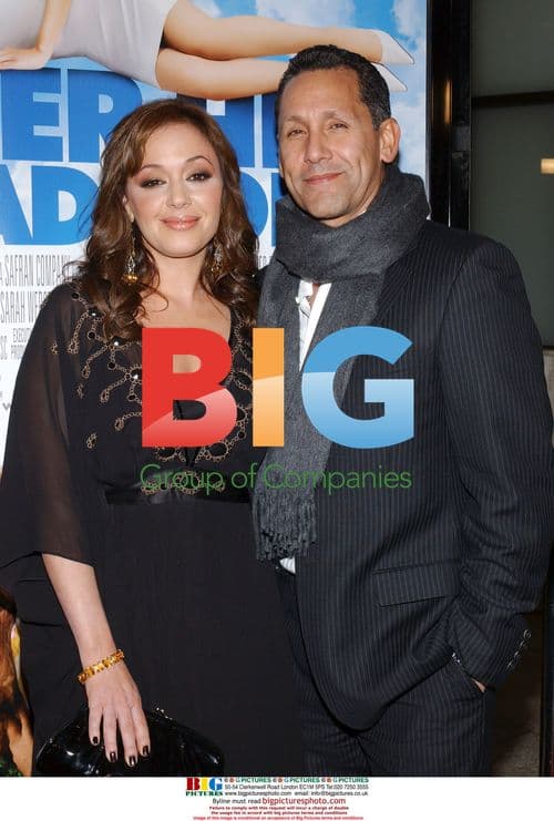 Leah Remini and Angelo Pagan at 'Over Her Dead Body' premiere