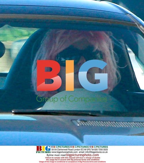 Britney Spears Drives with Manager Sam Lutfi