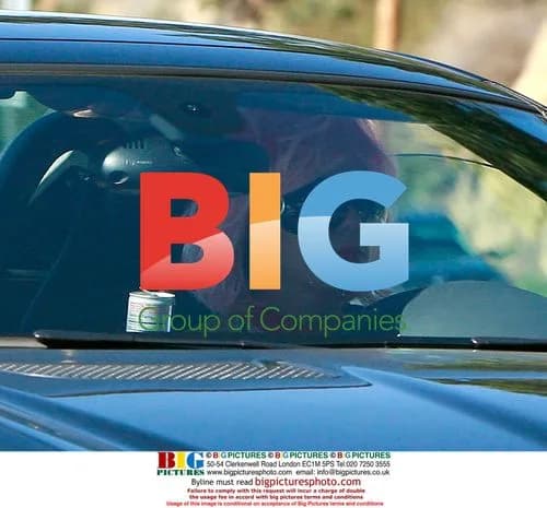 Britney Spears Drives Around in Mercedes