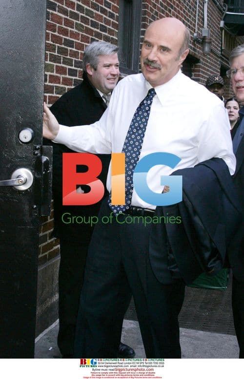 Dr. Phil Arrives for 'The Late Show'