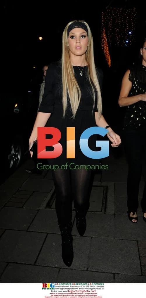 Model Danielle Lloyd Dining in London