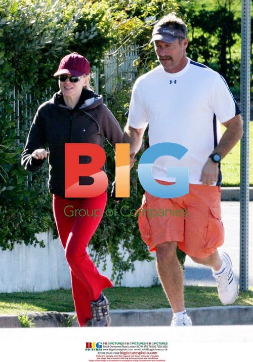 Naomi Watts Jogging With Trainer in Brentwood