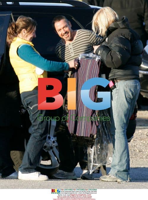 Robert Downey Jr. on 'The Soloist' Set