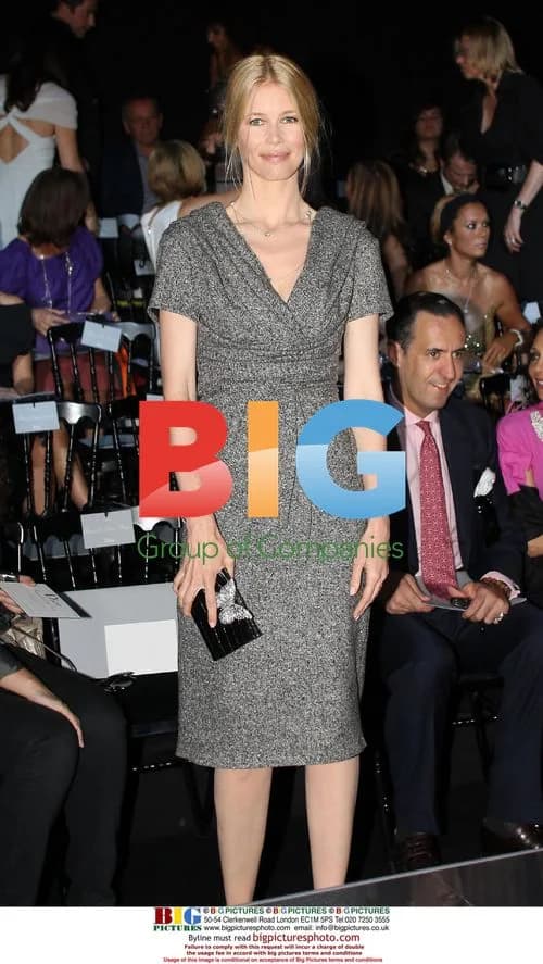 Claudia Schiffer at Dior Fashion Show