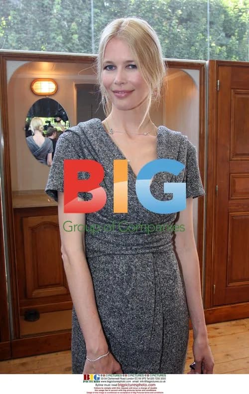 Claudia Schiffer at Dior fashion show in Paris