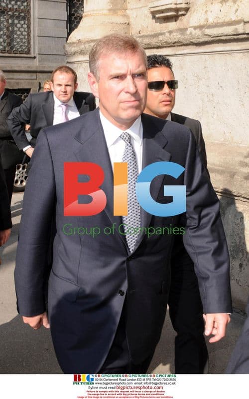 Prince Andrew meets Milan Mayor Moratti