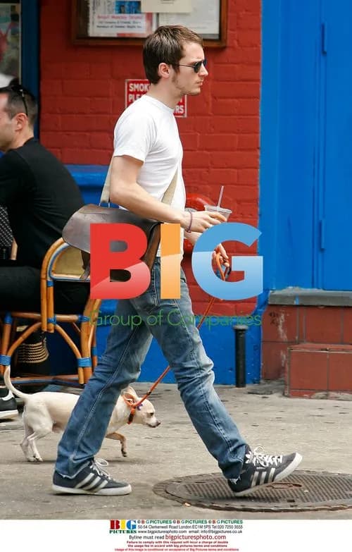 Elijah Wood and Pamela Racine Lunch and Walk Dogs