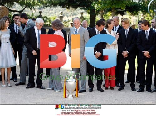 Spanish football team receives Euro Cup at Zarzuela Palace