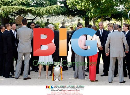 Spanish Royal Family Receives Football Team