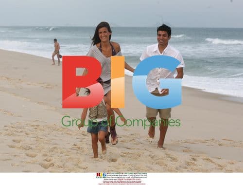 Eduardo Alves da Silva and Family at Recreio Beach in Rio