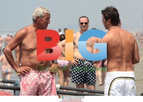 Marcello Lippi on Holiday in Italy